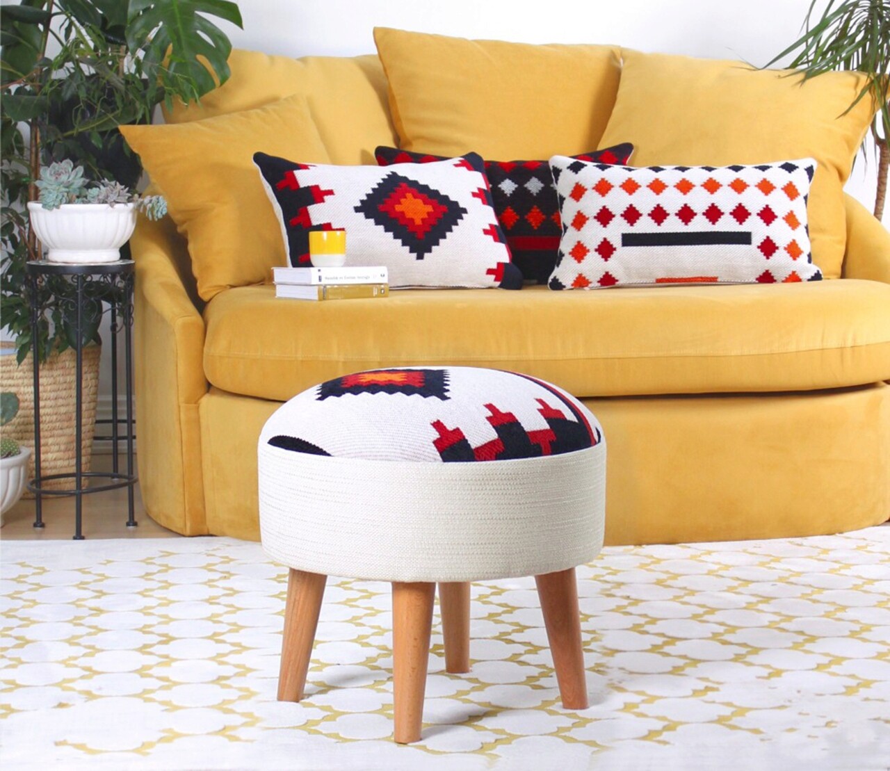 Taburet, Atelier del Sofa, 209FLF1110, Multicolor - imagine 7
